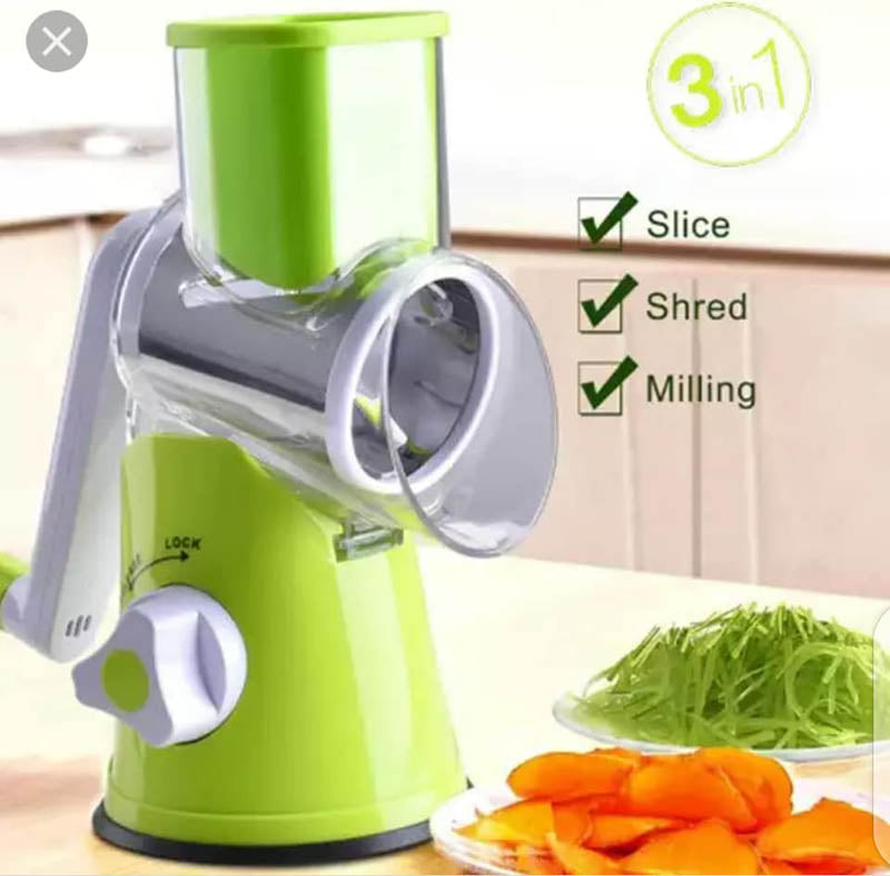 3 in 1 Multifunctional Manual Rotary Cutter for Vegetable