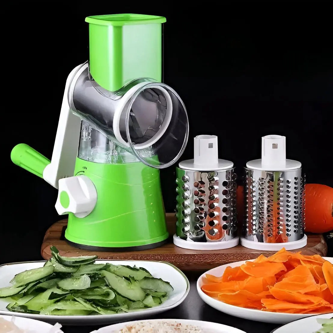 3 in 1 Multifunctional Manual Rotary Cutter for Vegetable