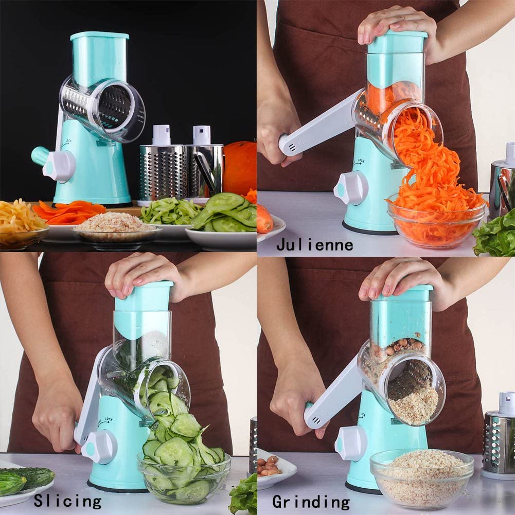 3 in 1 Multifunctional Manual Rotary Cutter for Vegetable